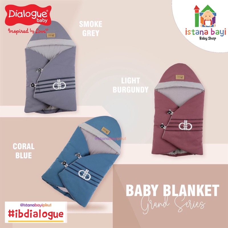 Dialogue Baby Blanket Milky / Grand Series DGB3405 - Selimut topi bayi