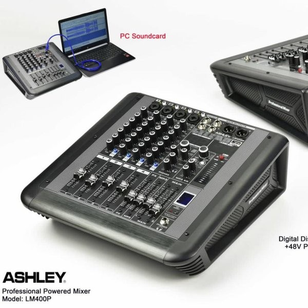 Power mixer 4ch Ashley LM400 LM 400P LM 400 P ORIGINAL mixer power ashley lm400p