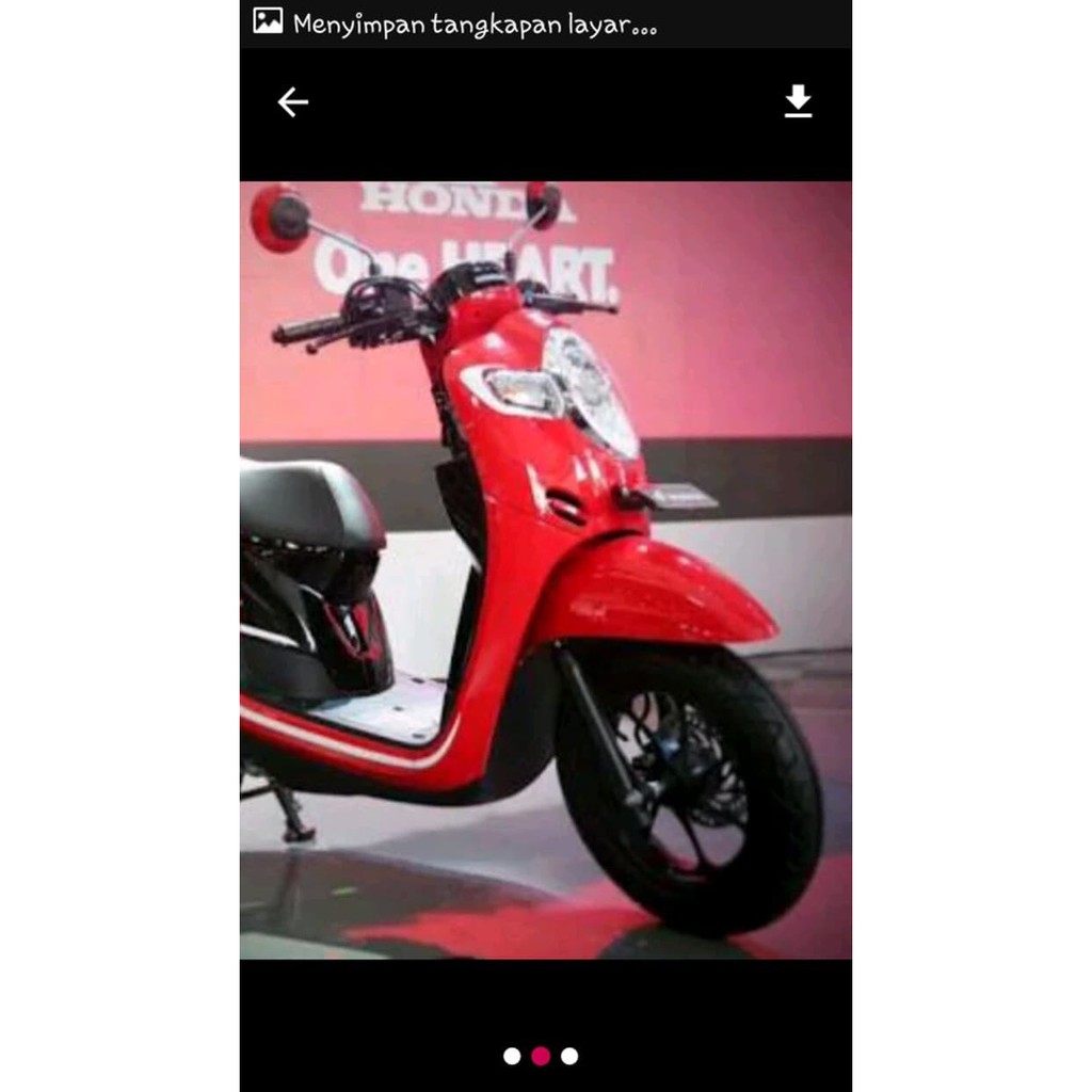 SPAKBOR DEPAN HONDA SCOOPY FI NEW ESP MERAH MAROON