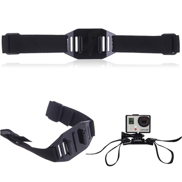 Helmet Strap Mount Tali Helm Mounting Action Camera GOPRO / HERO / XIAOMI YI / BRICA B-PRO /DJI OSMO