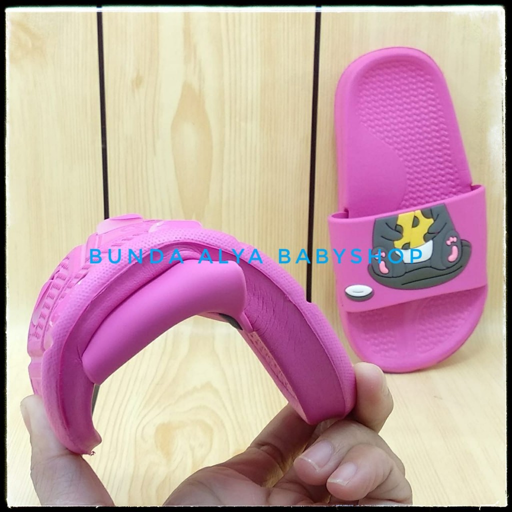Sandal Anak Perempuan Umur 2 3 4 5 6 Tahun FANTA Elastis - Sandal Anak Cewek Harian Elastis Size 25 - 35 Karet Anti Licin