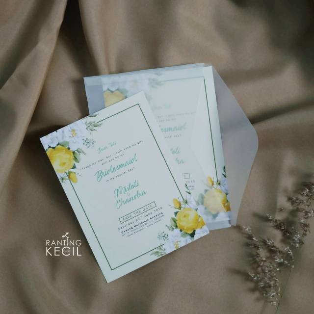 

BRIDESMAID INVITATION | UNDANGAN BRIDESMAID AMPLOP TRANSPARANT