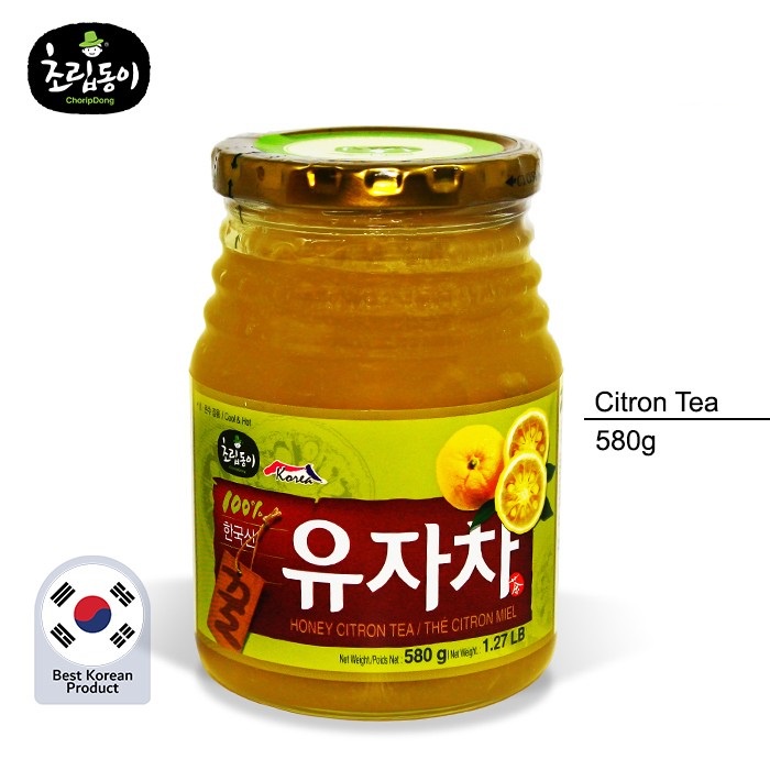 

Honey Citron Tea 580g/Minuman Sehat Khas Korea/Sitrun Madu Jeruk Korea Original/Asli 100%