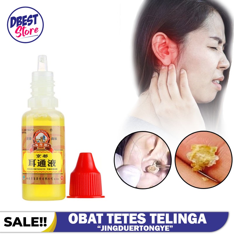 TERLARIS !! Obat Tetes Telinga / Cairan Tetes Telinga Herbal / JINGDUERTONGYE Pembersih Kotoran Telinga / Tinnitus Tuli / Telinga Congek Berdengung