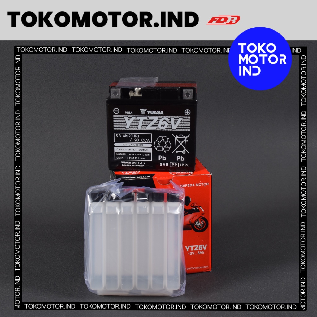 Aki Motor Yuasa YTZ6V Kering Original | Vario Fi CB150 Vario 150 Scoopy Fi 2018