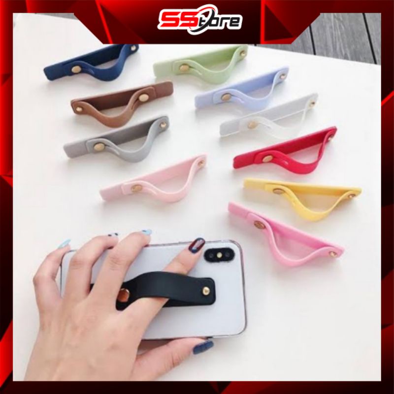 Finger strap Ring stand standing hp / Finger Strap Macaron Pastel Color Ring Handphone Hp