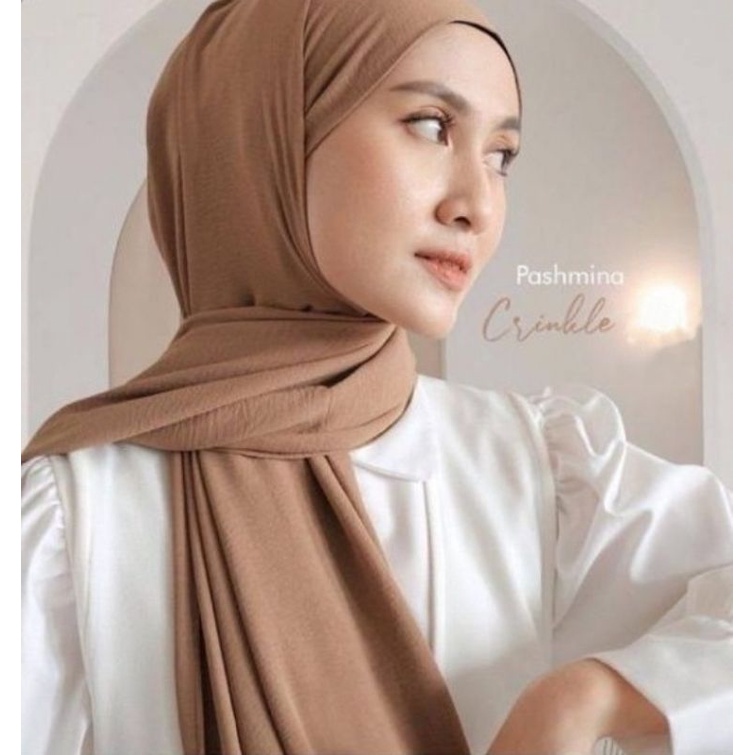 (COD)grosir termurahhh pasmina crinkle premium termurahhh nyaman dipakai bahan lembut bidang besar