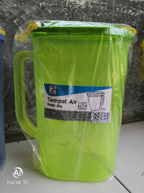 Teko plastik model oval ukuran 2,1 liter