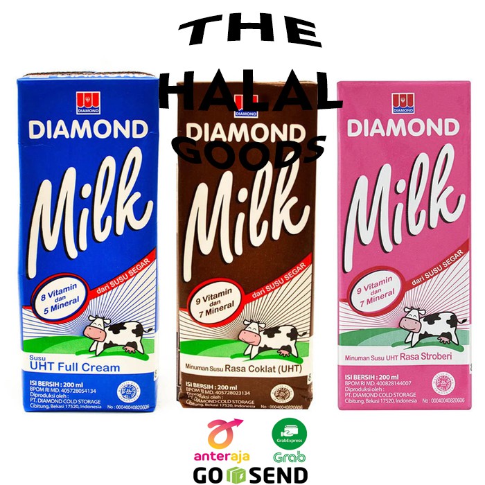 

Susu UHT Diamond bukan Greenfields Full Cream Coklat Low Fat (PO) 1 Dus Karton