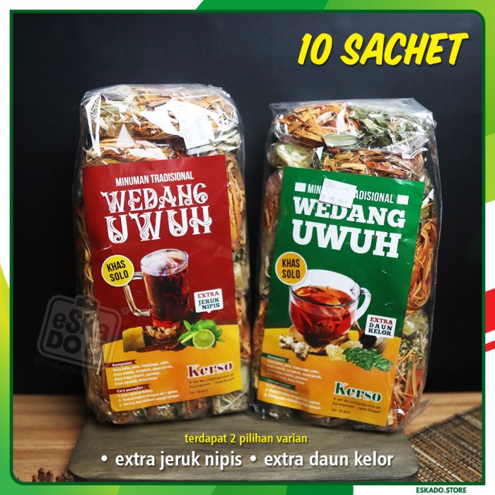 

Wedang Uwuh Kerso Khas Solo 1 Pak isi 10 Sachet - Jeruk Nipis (BERKUALITAS)