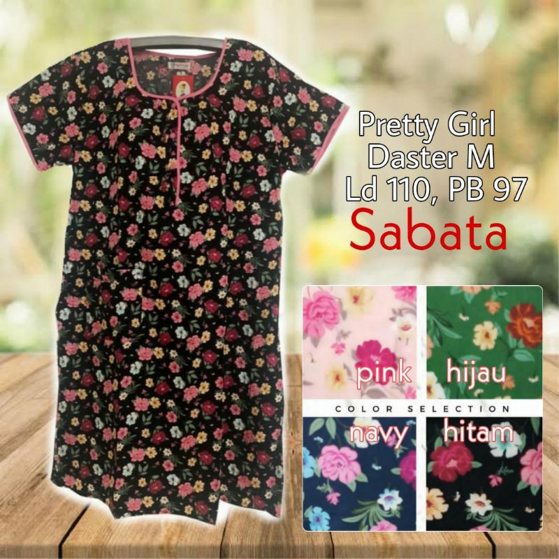Daster pretty girl katun jepang SABATA size M busui bumil