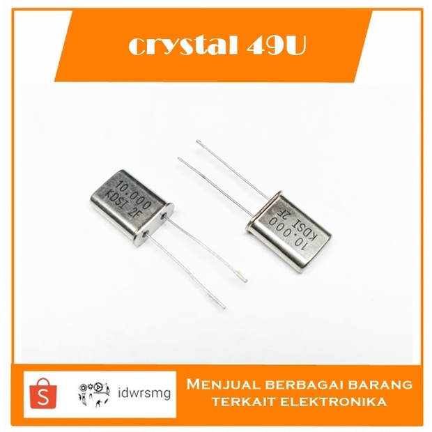 Crystal 49U 10.000Mhz 10,000Mhz 10Mhz 10 mhz 10 MHZ 10MHZ 10.000 MHz