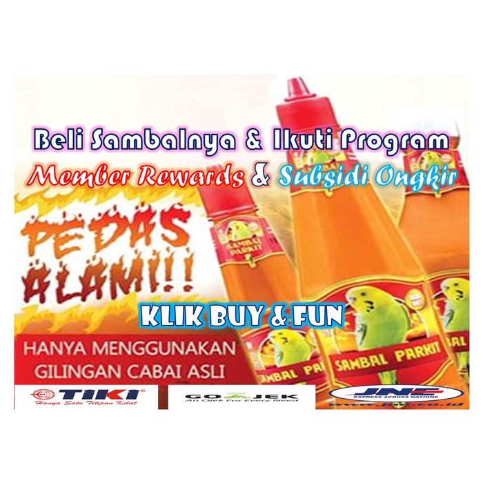 

Sambal-Aneka- Sambal Super Pedas Sambal Parkit 300 Ml -Aneka-Sambal.