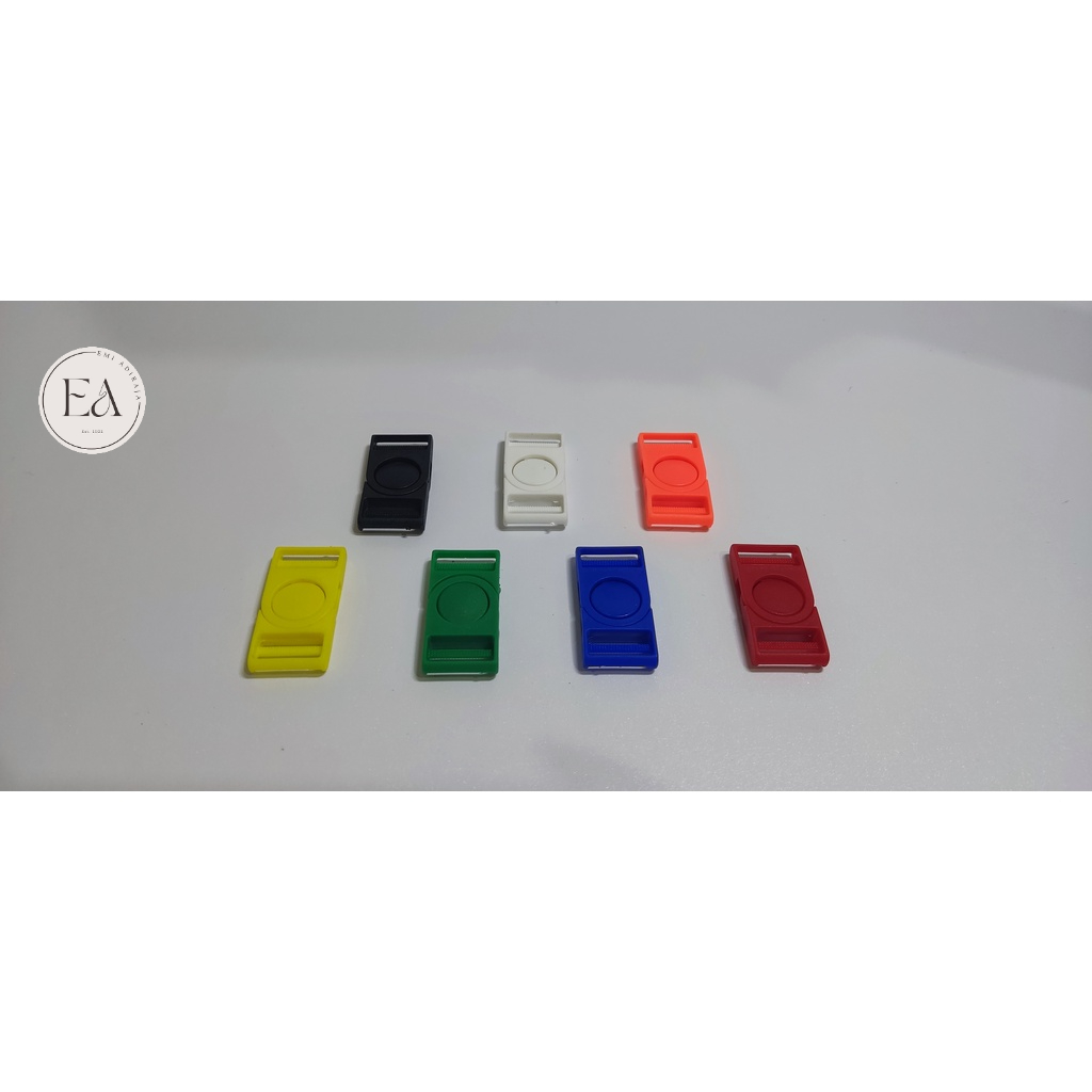 

Stopper id card / Stopper lanyard Warna Warni Bahan Asetat Lebar 2cm 1 Pak