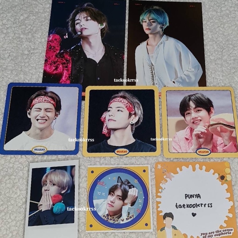 BTS Nuna V Fansite V Virthday (2020 Happy Taehyung Day) (V Day Cafe) (Nuna V Postcard) (Nuna V Coast