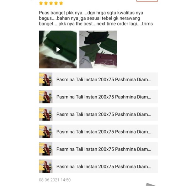 Pasmina Tali 200x75 Pashmina Diamond instant Premium Panjang murah sleman jogja-4