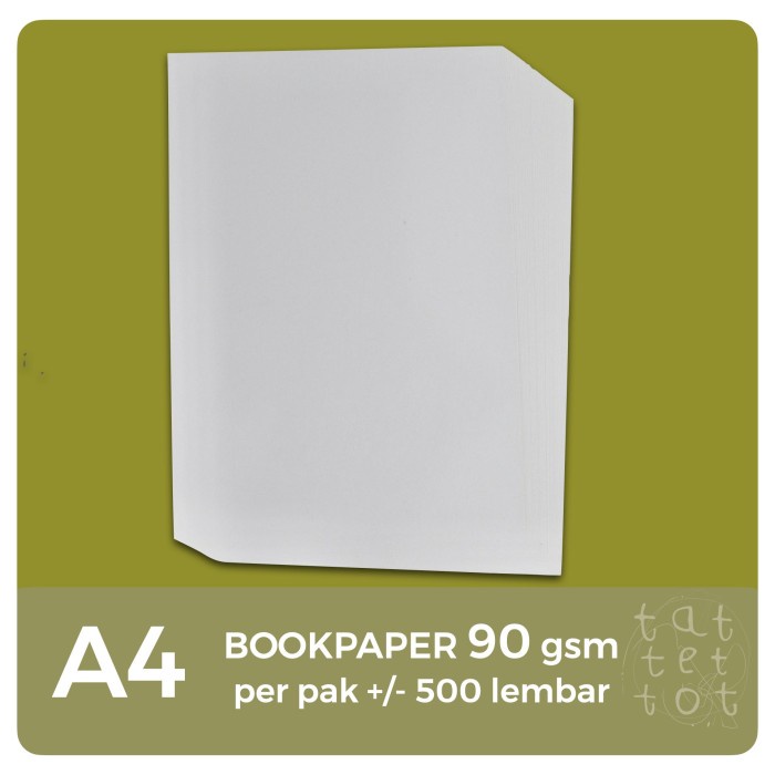 kertas bookpaper | 90 gr | A4 | 1 rim | imperial | paper