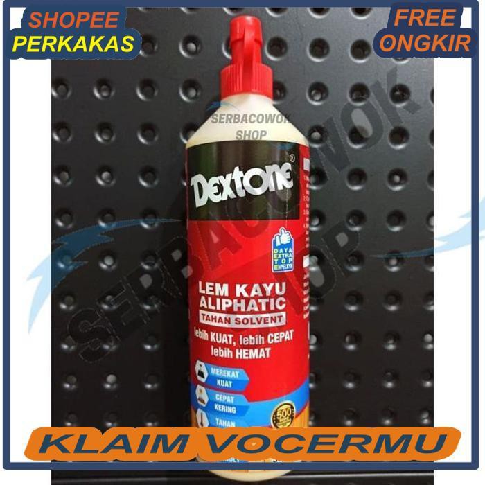 

DEXTONE LEM ALIPHATIC 500 GR TAHAN SOLVENT LEM KAYU SERBAGUNA TERMURAH SHOPEE FOR MAN / SERBA COWOK