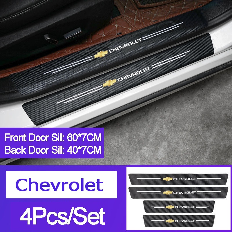 Chevrolet 9 Pcs Stiker Pelindung Pintu Mobil Bahan Serat Karbon Tahan Gores Untuk Spin Orlando Captiva Lova Zafira Trax Colorado Aveo Spark