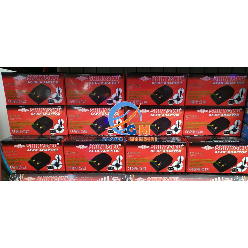 ADAPTOR UNIVERSAL AC/DC 1200MA SHINYOKU - SYK1200