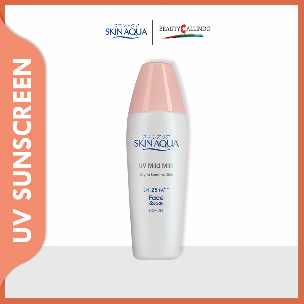 Skin Aqua UV Mild Milk SPF 25 PA++ 40g Sunscreen Sunblock Tabir Surya