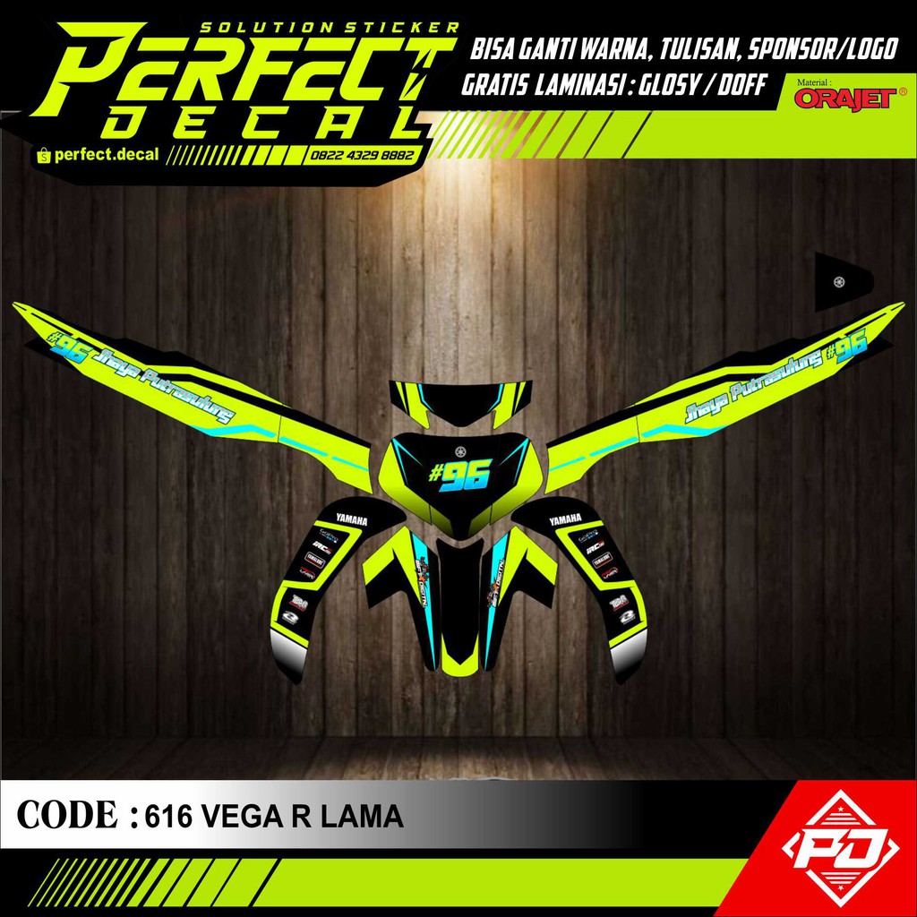 Decal Stiker Motor VEGA R / VEGA ZR / VEGA RR / VEGA FORCE Full Body Sticker Custom Variasi