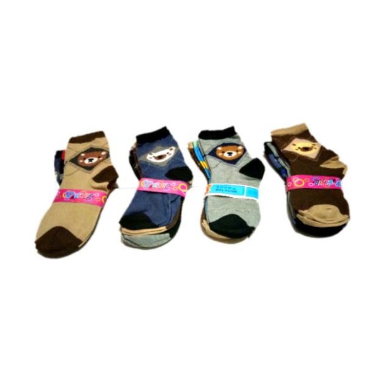 KAOS KAKI ANAK MOTIF WARNA Untuk Anak Usia 5-7th  PAUD - TK - SD Kecil ( No. 12-16 )