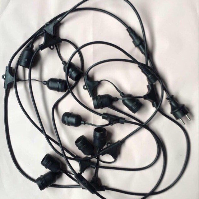 Fiting gantung cafe 10 meter 20 fiting kabel lampu gantung cafe 10m 10