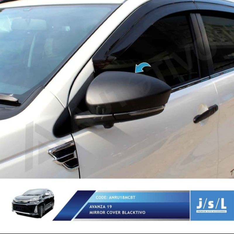 cover spion Avanza Xenia 2019/ mirror cover hitam chrome jsl