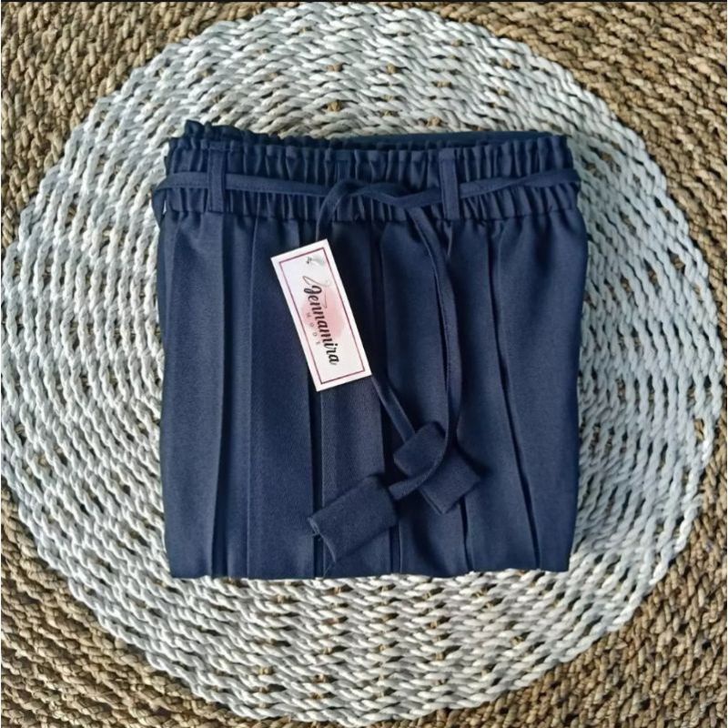 Rok kantor premium .Rok plisket smiwoll premium.rok plisket polos smiwols ./Rok kantor-Roc k Navy