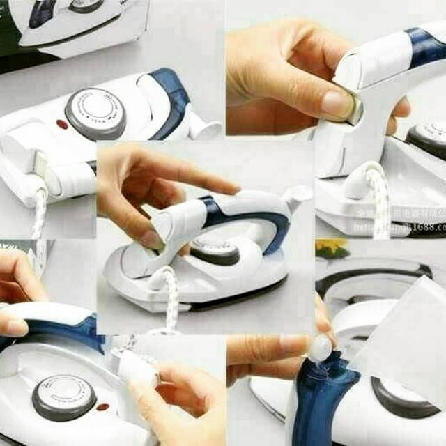 Best 2 in 1 Strika uap mini portable iron besi panas kabel terbaru