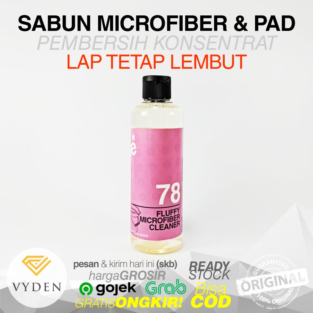 LUMOBRITE 78 Fluffy Microfiber Cleaner 250ml Sabun cuci Microfiber Lap Pad Busa Poles Sepatu Tas Kulit Vinyl Plastik MURAHMURAH