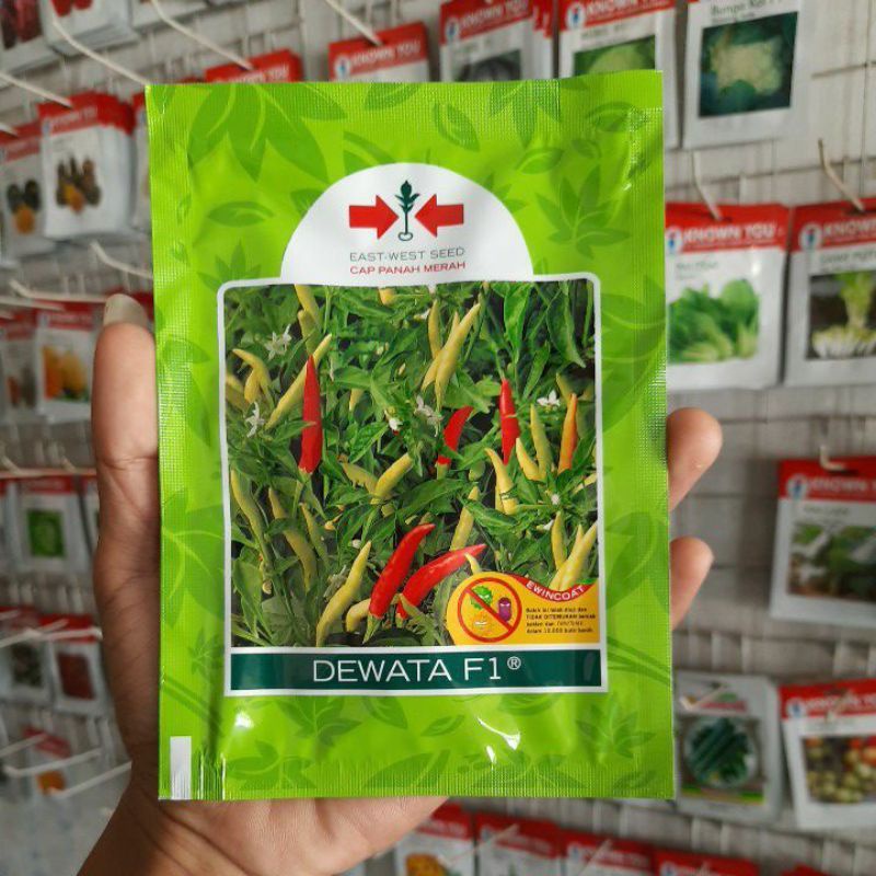 benih cabe rawit setan DEWATA F1(2.250btr)Cap Panah Merah