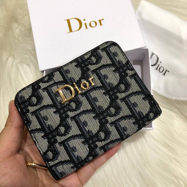 DIOR Dompet Kanvas Semi Premium AAA FREE Box