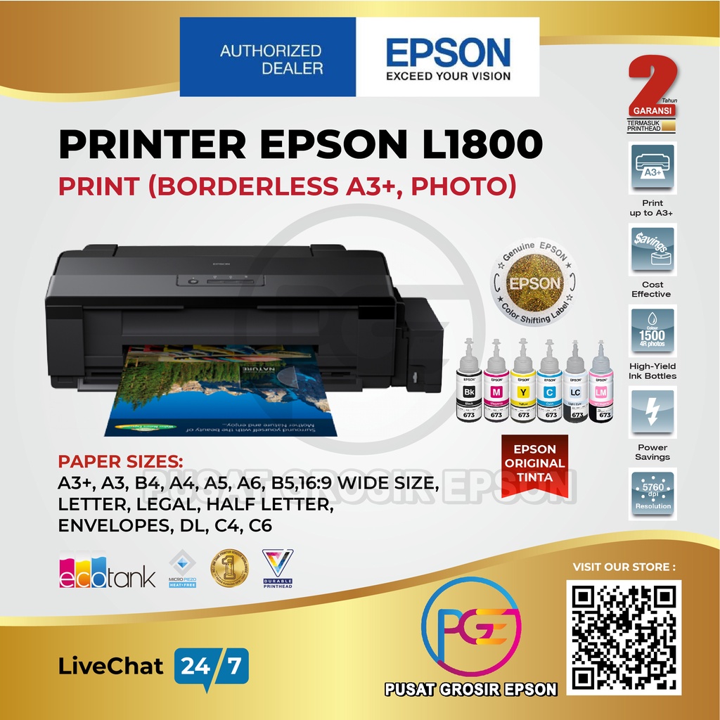 L1800 Epson Printer A3