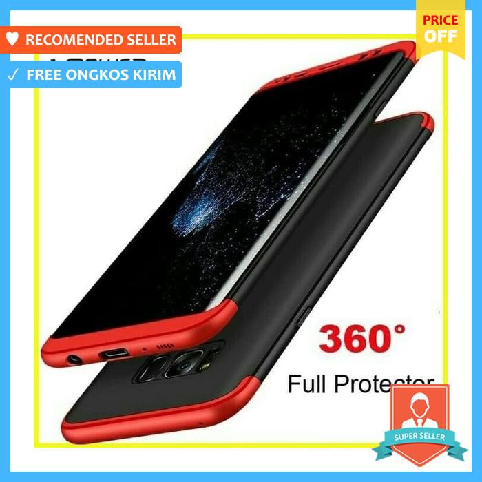Hard case handphone - hardcase 3 in 1 360 samsung s8/s8 plus case armor full depan belakang