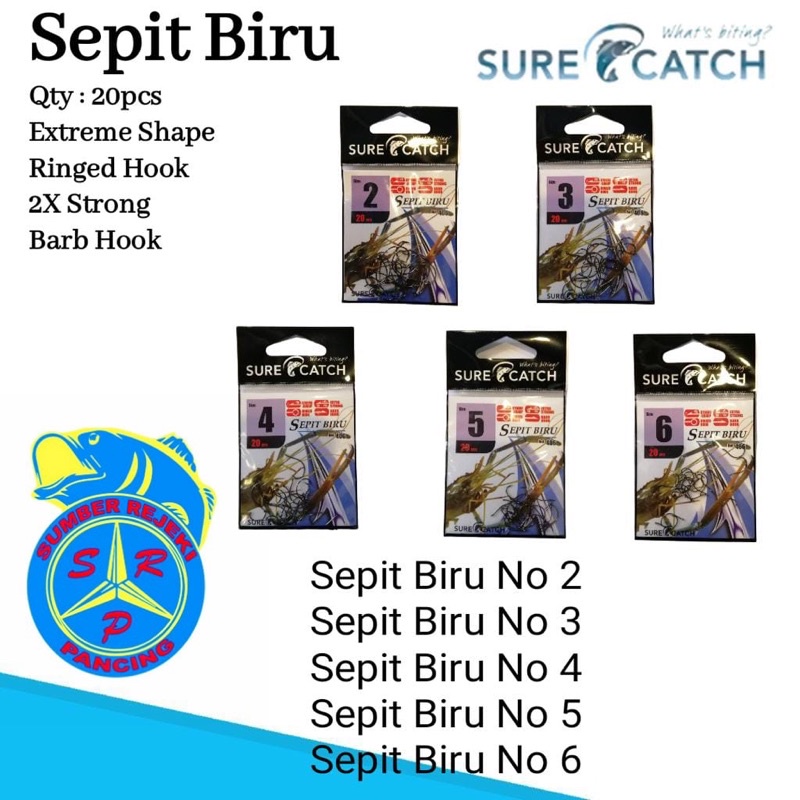 kail surecatch sepit biru