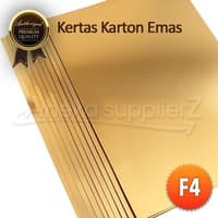 

HJK Kertas Karton Emas Gold- F4 (21.5x33cm) (11 lbr)