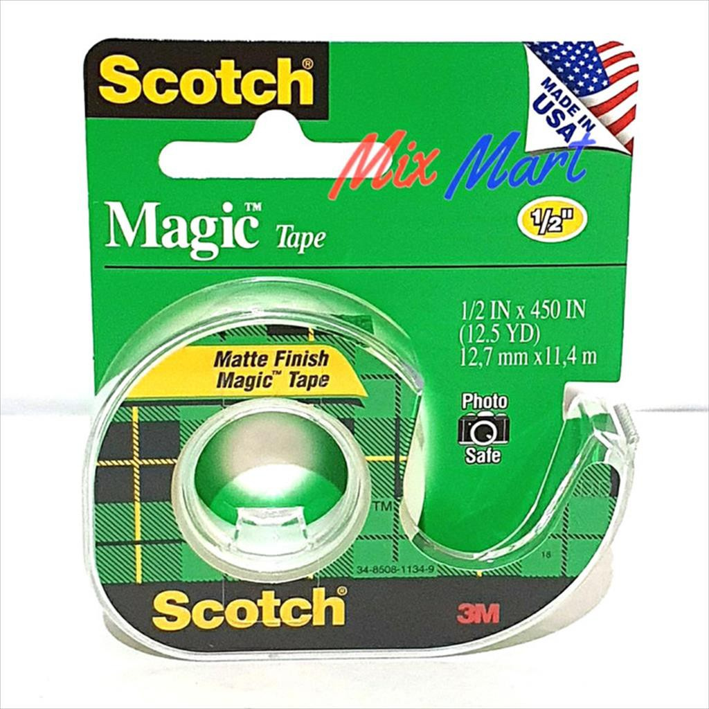 

Tape Dispenser 3M Scotch + Magic tape 810 1/2 IN x 12.5 yards