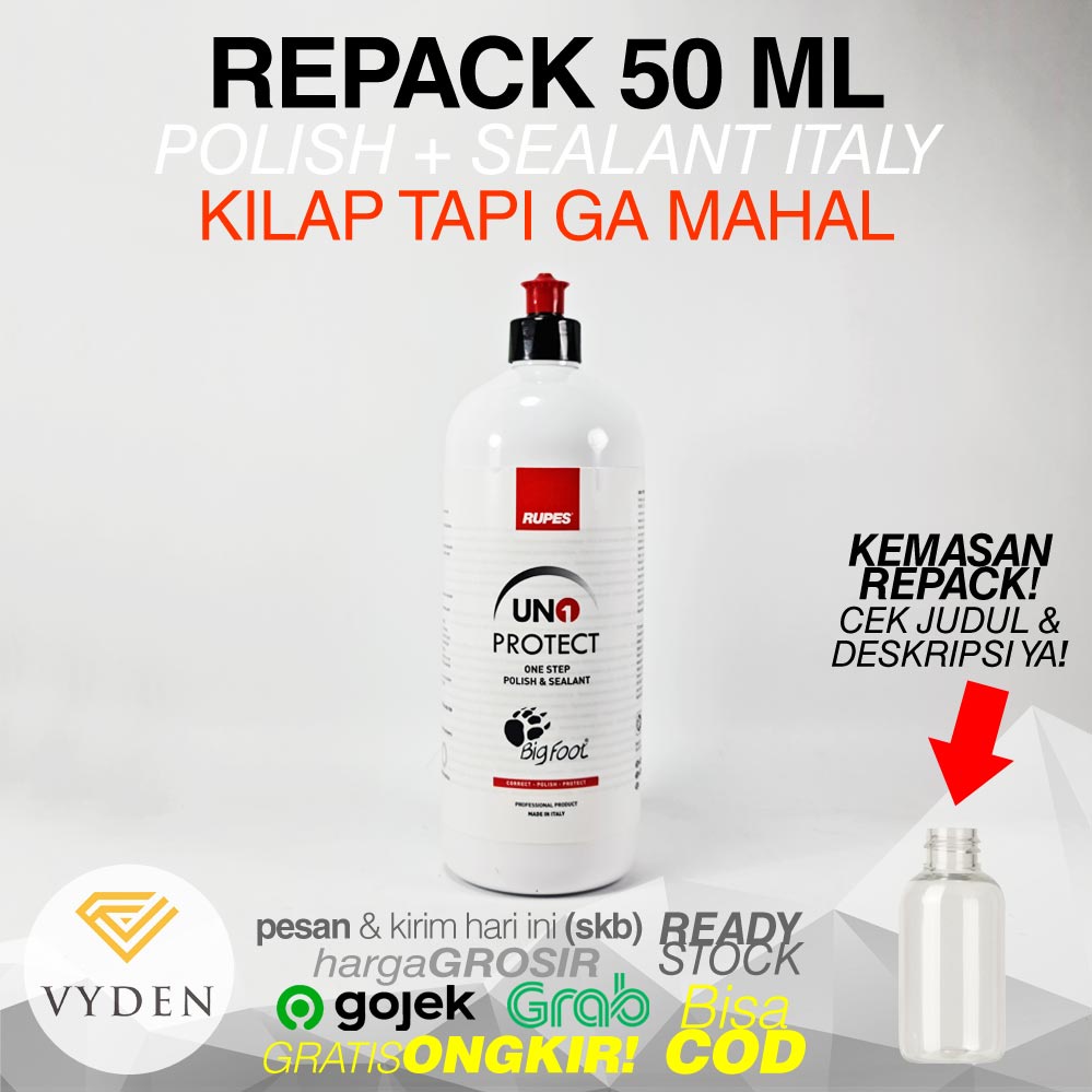 RUPES UNO Protect 50ml ECER One Step Polish and Sealant All in One Kompon Semi Coating MURAH