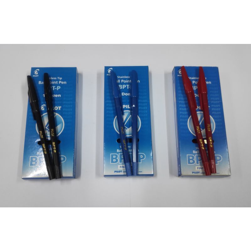 

(12pc) Pulpen/bulpen/Ballpen Pilot BPTP / BPTP Hitam/Biru/Merah Asli Original