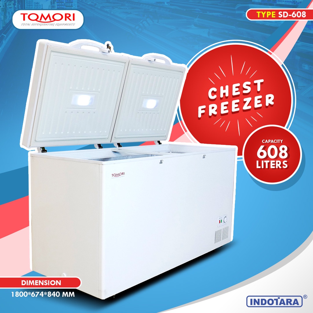 TOMORI SOLID DOOR CHEST FREEZER SD608