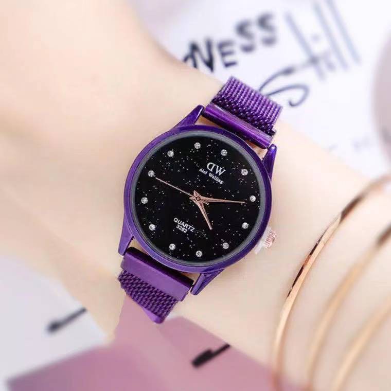 [COD] New Jam Tangan Wanita Terbaru Rantai Pasir Magnet Display Quartz Import