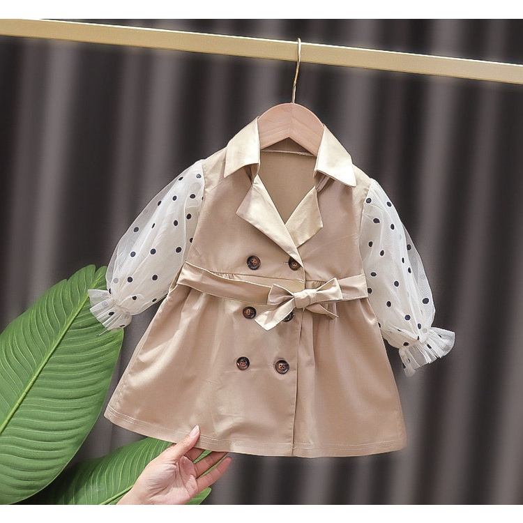 0-3TAHUN DRESS PESTA ANAK PREMIUM IMPORT/ DRESS KOREA PRINCESS ANAK BAYI / DRESS BLAZER ANAK IMPORT-DRESS BLAZER BROWN