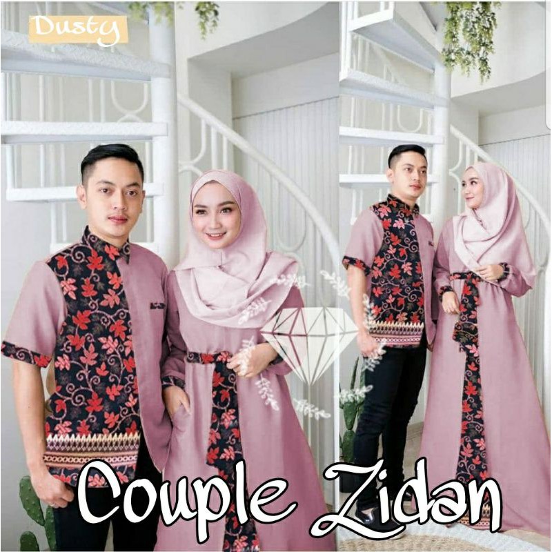 PCS CP COUPLE ZIDAN BATIK PASANGAN KEMEJA COWO DAN GAMIS MAXY CEWE 2 UKURAN L DAN XL MR ADA VIDEO REVIEW ASLI PRODUK