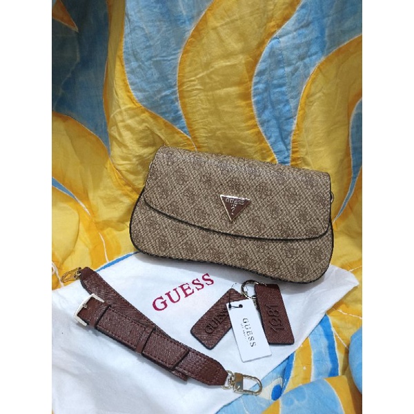 Guess Cordelia Flap Shoulder Bag Signature