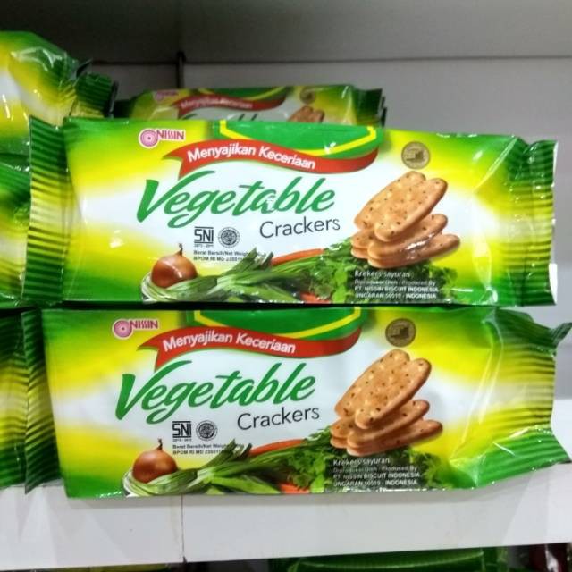 

Nissin vegetable crackers 160gr