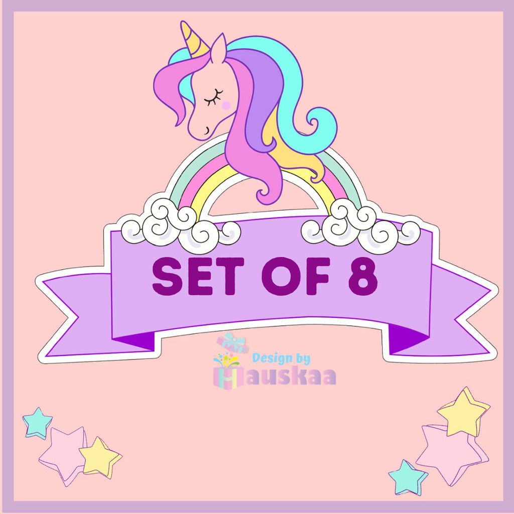 

Gift Box Hampers Hadiah Ulang Tahun Lebaran Natal Anak Alat Tulis Karakter Unicorn Isi 6