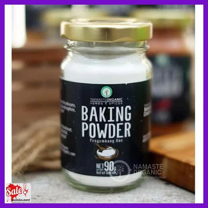 

DERPOWBAKING- BAKING POWDER ALUMINUM FREE 90GR - NAMASTE ORGANIC TERJAMIN -ASLIII.