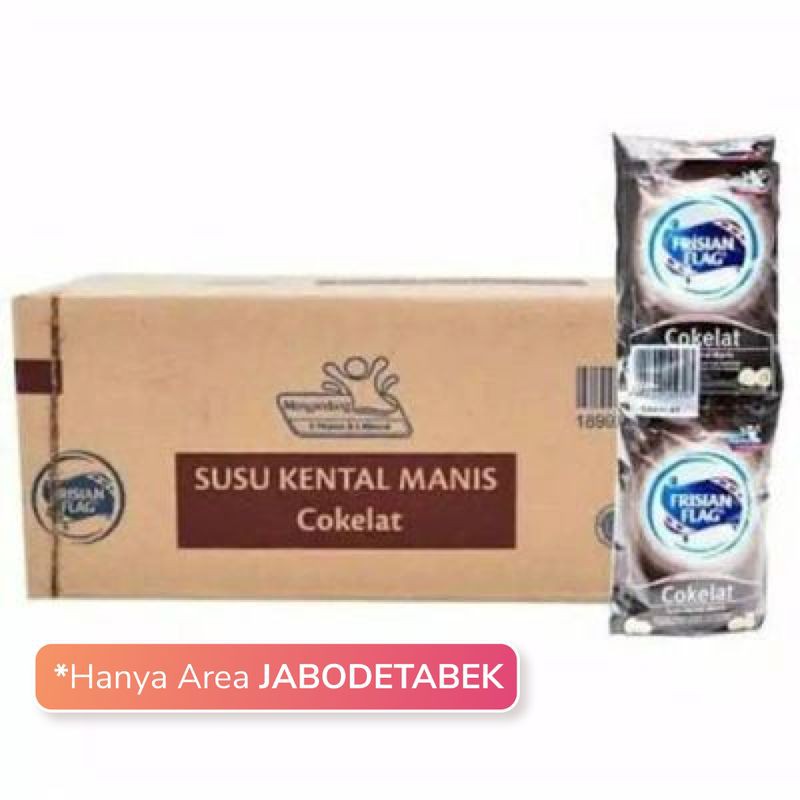 

susu bendera kental manis coklat sachet 40gr (1dos isi 120 sachet)